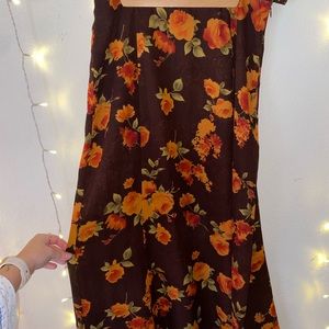 vintage floral skirt, lovely condition, perfect for fall!